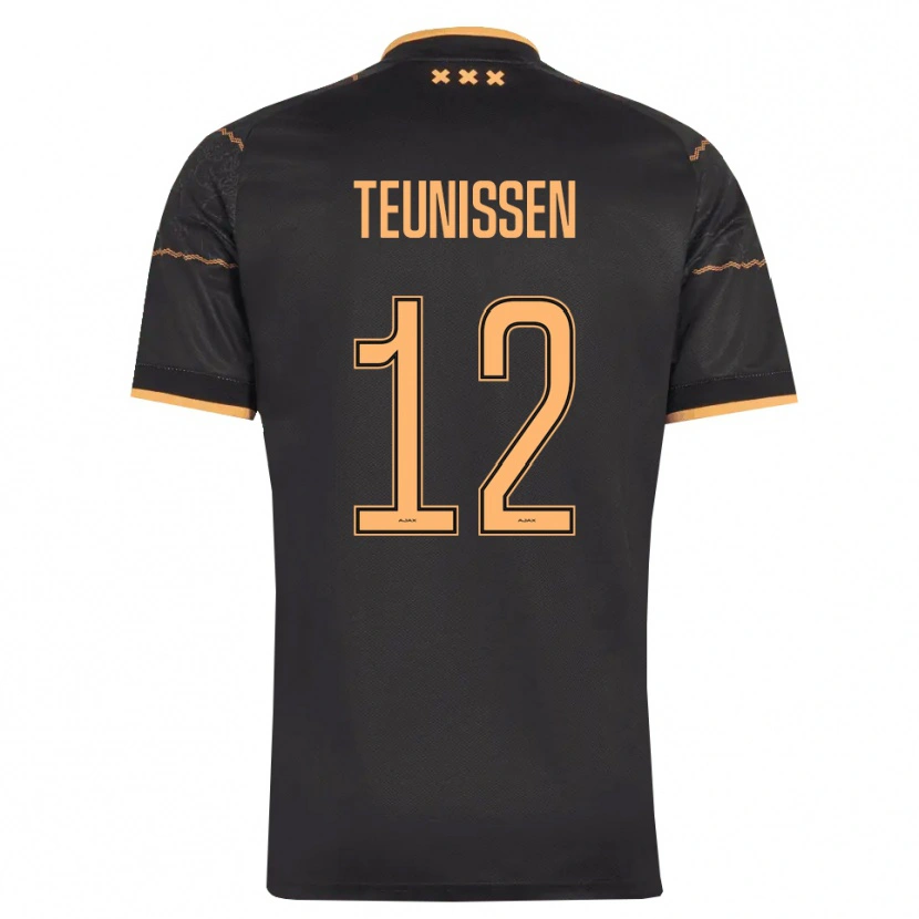 Danxen Homem Camisola Jort Teunissen #12 Preto Laranja Alternativa 2026/27 Camisa Brasil