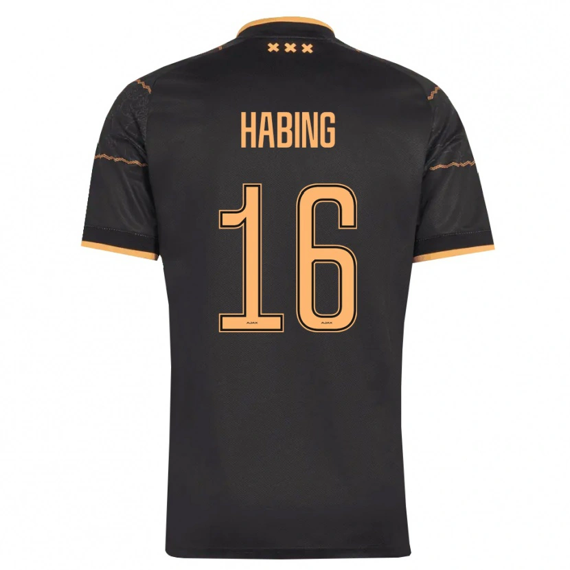Danxen Homem Camisola Youri Habing #16 Preto Laranja Alternativa 2026/27 Camisa Brasil