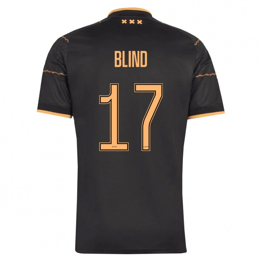 Danxen Homem Camisola Daley Blind #17 Preto Laranja Alternativa 2026/27 Camisa Brasil