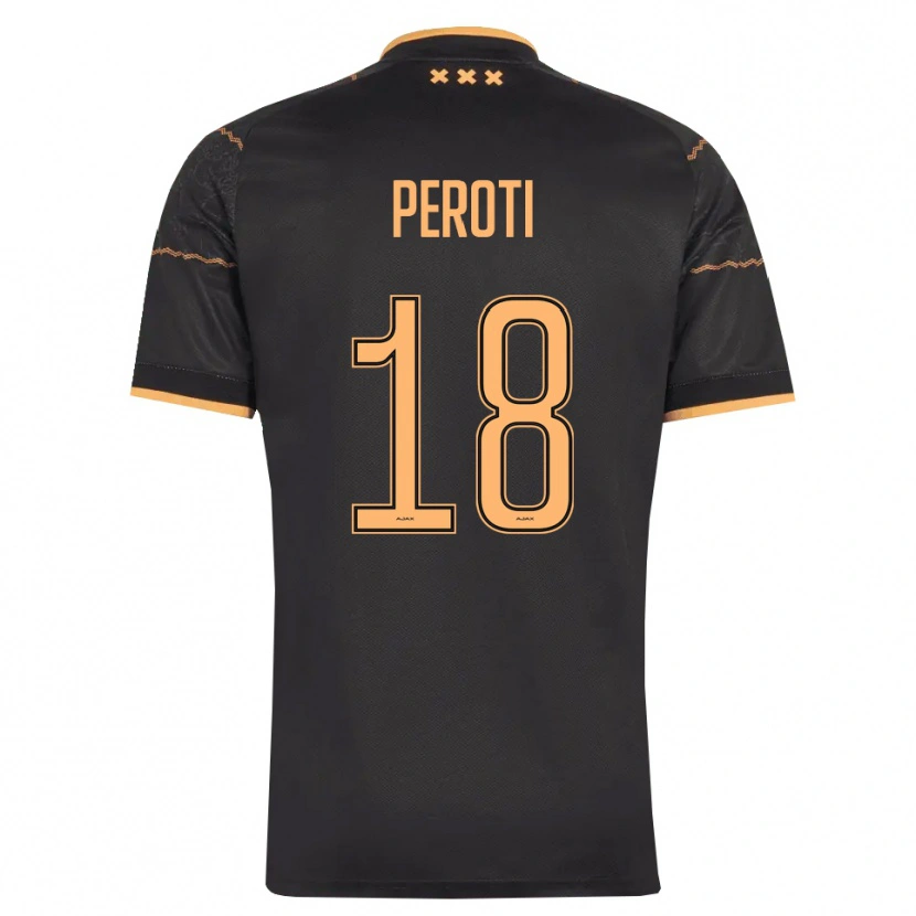 Danxen Homem Camisola Eljero Peroti #18 Preto Laranja Alternativa 2026/27 Camisa Brasil