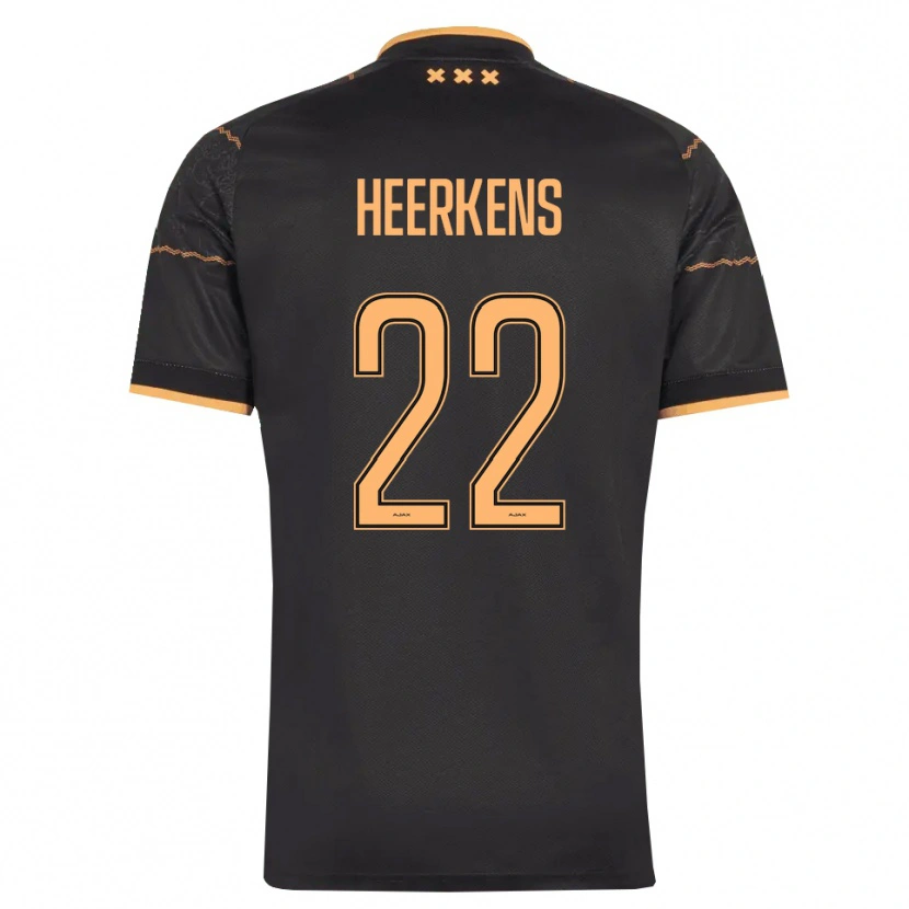 Danxen Homem Camisola Joeri Heerkens #22 Preto Laranja Alternativa 2026/27 Camisa Brasil