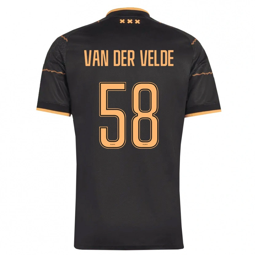 Danxen Homem Camisola Valentijn Van Der Velde #58 Preto Laranja Alternativa 2026/27 Camisa Brasil