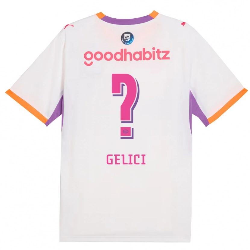 Danxen Homem Camisola Dani Gelici #0 Branco Roxo Laranja Alternativa 2026/27 Camisa Brasil