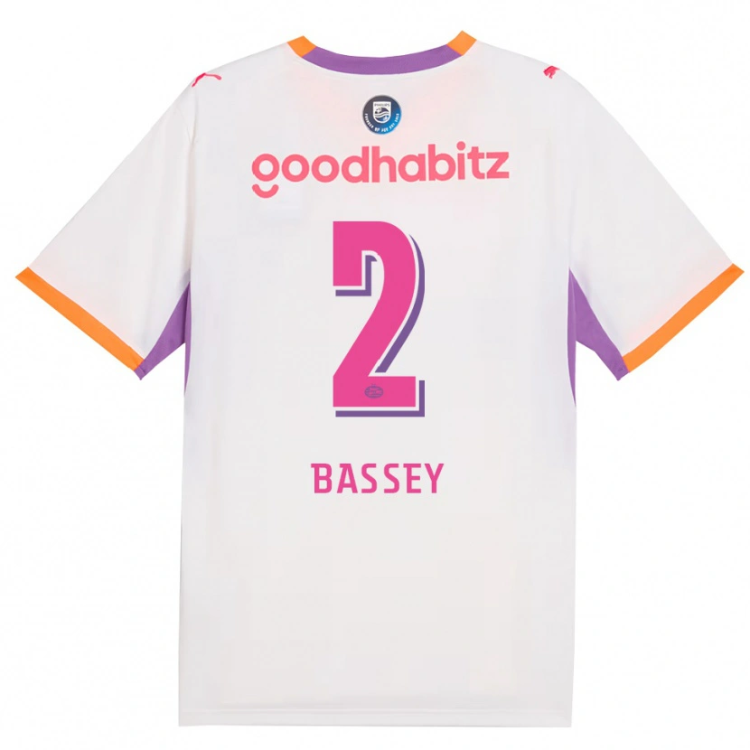 Danxen Homem Camisola Essien Bassey #2 Branco Roxo Laranja Alternativa 2026/27 Camisa Brasil