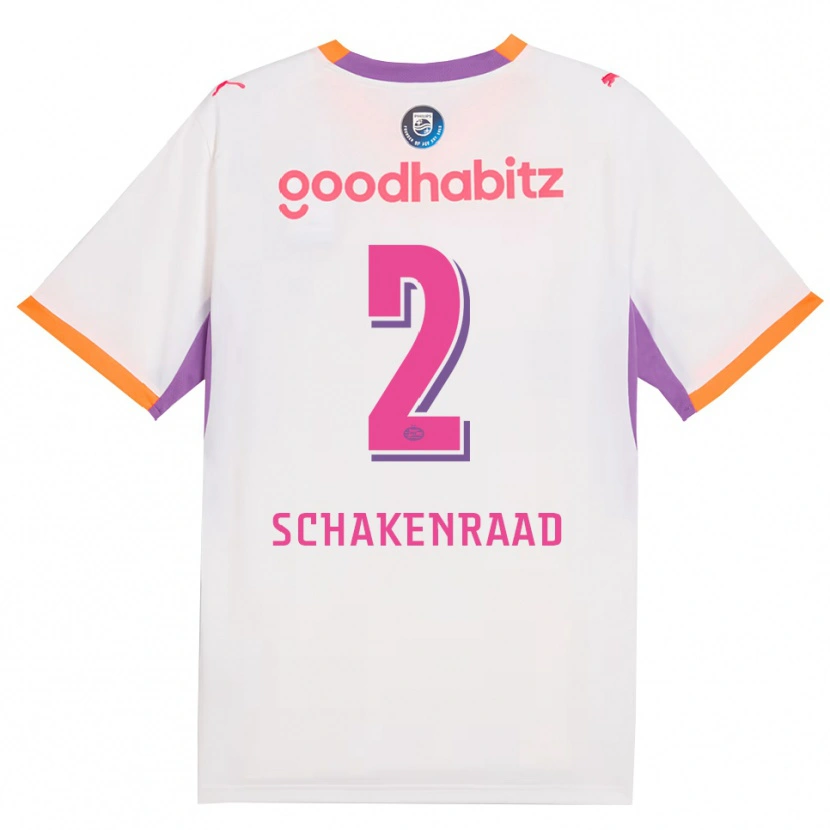 Danxen Homem Camisola Loek Schakenraad #2 Branco Roxo Laranja Alternativa 2026/27 Camisa Brasil