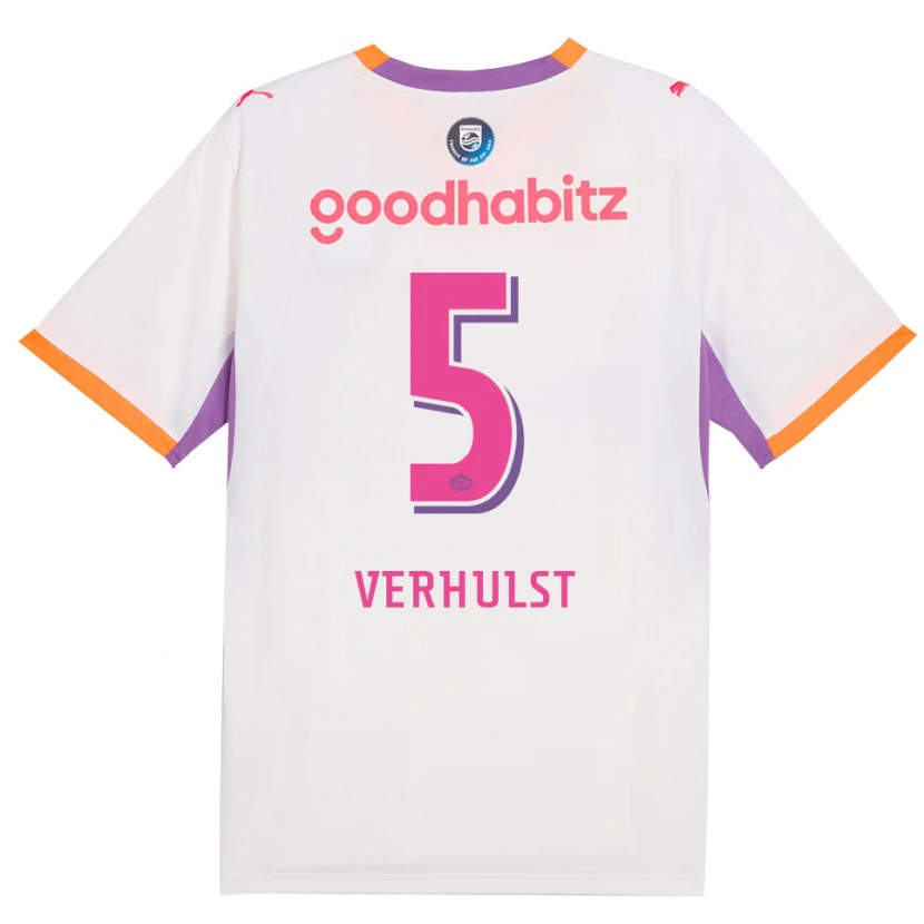 Danxen Homem Camisola Gino Verhulst #5 Branco Roxo Laranja Alternativa 2026/27 Camisa Brasil