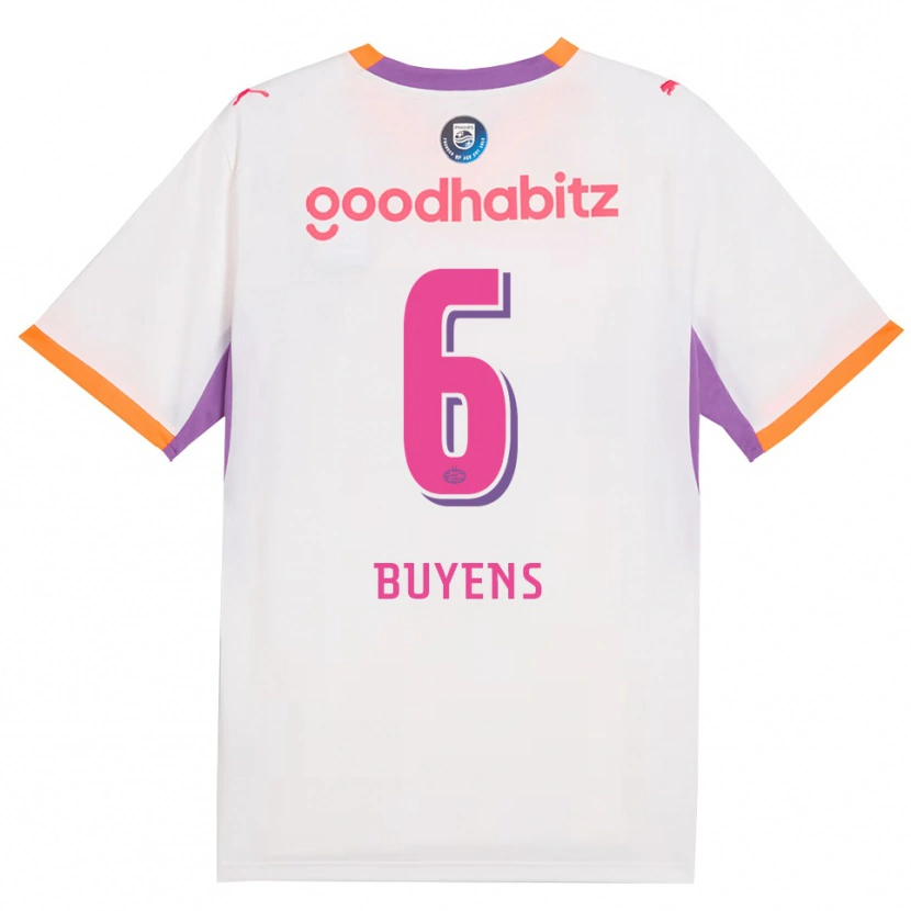 Danxen Homem Camisola Mathieu Buyens #6 Branco Roxo Laranja Alternativa 2026/27 Camisa Brasil