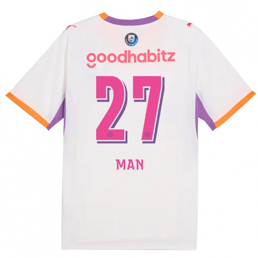 Danxen Homem Camisola Dennis Man #27 Branco Roxo Laranja Alternativa 2026/27 Camisa Brasil