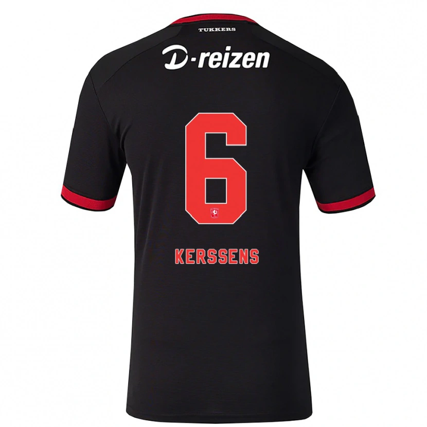 Danxen Homem Camisola Tom Kerssens #6 Vermelho Branco Preto Alternativa 2026/27 Camisa Brasil