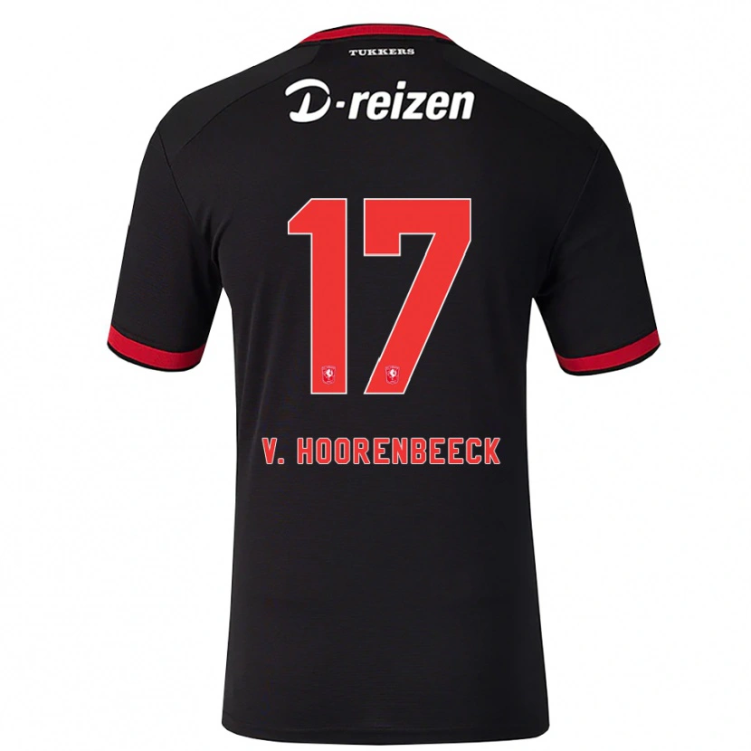 Danxen Homem Camisola Alec Van Hoorenbeeck #17 Vermelho Branco Preto Alternativa 2026/27 Camisa Brasil