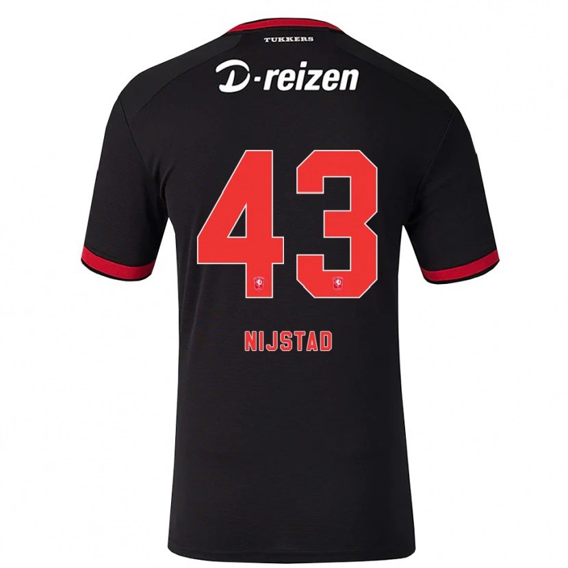 Danxen Homem Camisola Ruud Nijstad #43 Vermelho Branco Preto Alternativa 2026/27 Camisa Brasil