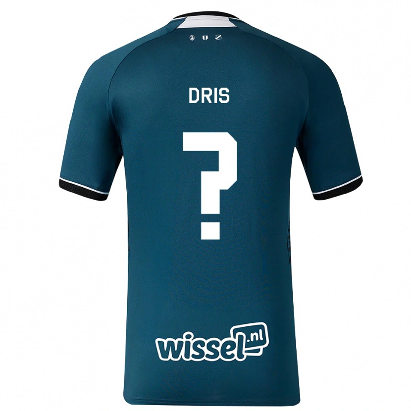 Danxen Homem Camisola Sofiane Dris #0 Darkslategray Branco Alternativa 2026/27 Camisa Brasil