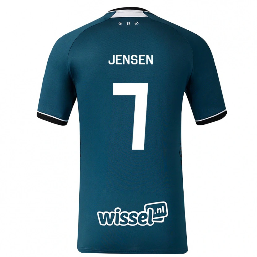 Danxen Homem Camisola Victor Jensen #7 Darkslategray Branco Alternativa 2026/27 Camisa Brasil