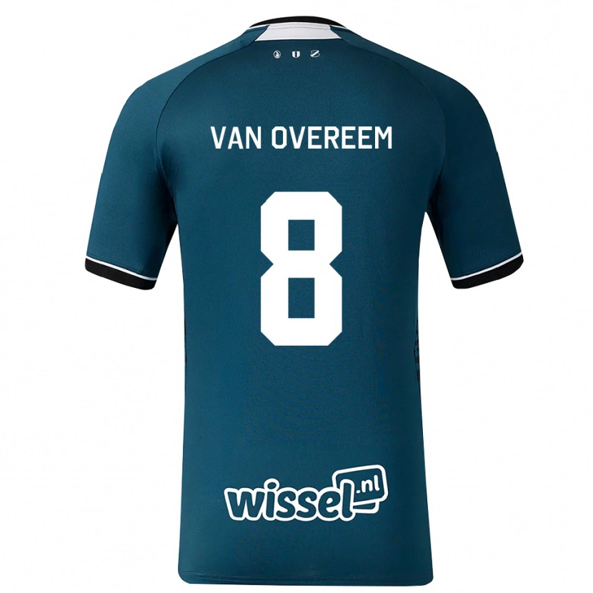 Danxen Homem Camisola Joris Van Overeem #8 Darkslategray Branco Alternativa 2026/27 Camisa Brasil