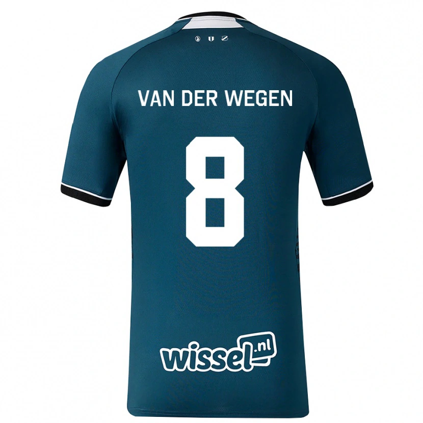 Danxen Homem Camisola Sil Van Der Wegen #8 Darkslategray Branco Alternativa 2026/27 Camisa Brasil