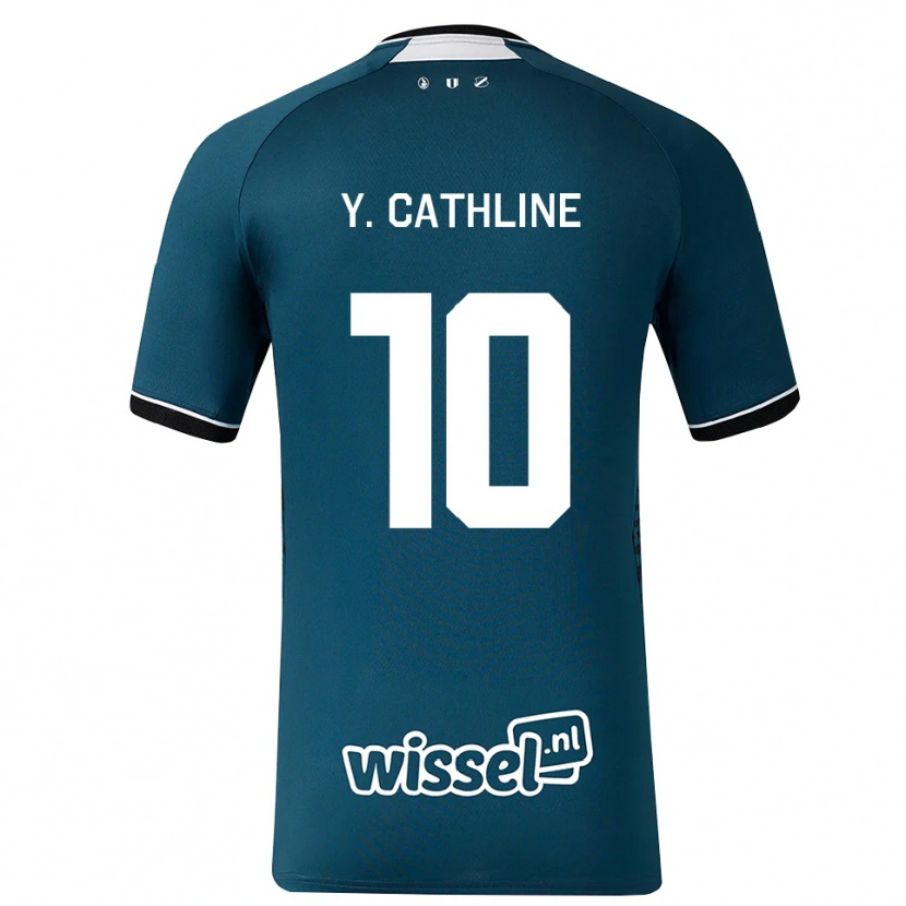 Danxen Homem Camisola Yoann Cathline #10 Darkslategray Branco Alternativa 2026/27 Camisa Brasil