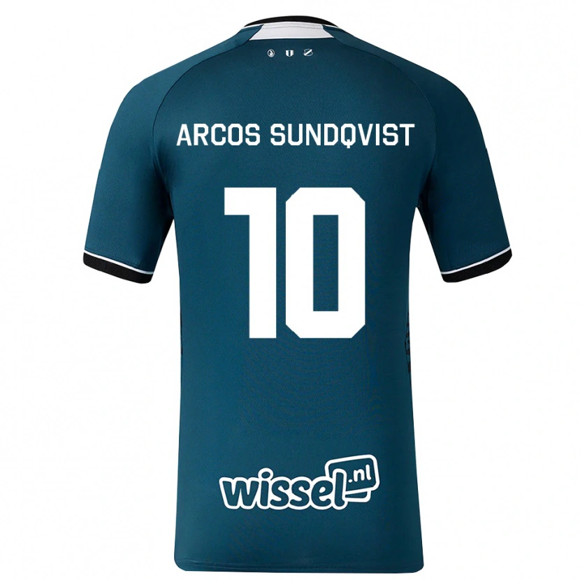 Danxen Homem Camisola Gustav Arcos Sundqvist #10 Darkslategray Branco Alternativa 2026/27 Camisa Brasil