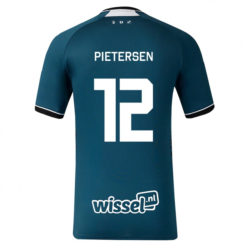 Danxen Homem Camisola Stan Pietersen #12 Darkslategray Branco Alternativa 2026/27 Camisa Brasil
