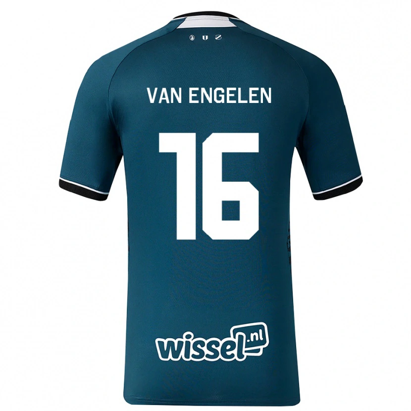 Danxen Homem Camisola Mats Van Engelen #16 Darkslategray Branco Alternativa 2026/27 Camisa Brasil