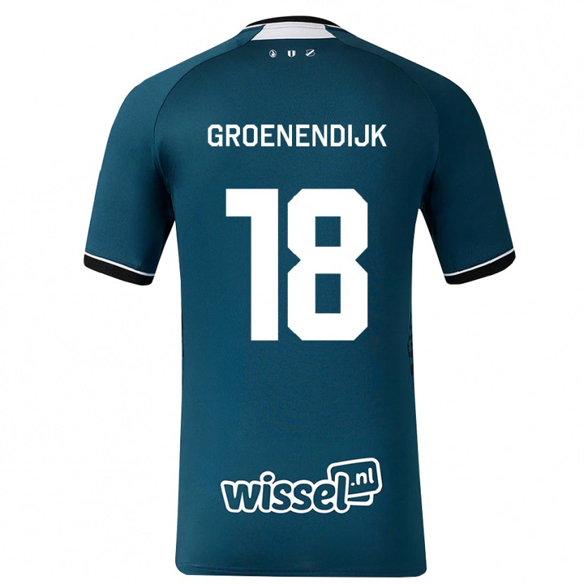 Danxen Homem Camisola Tami Groenendijk #18 Darkslategray Branco Alternativa 2026/27 Camisa Brasil