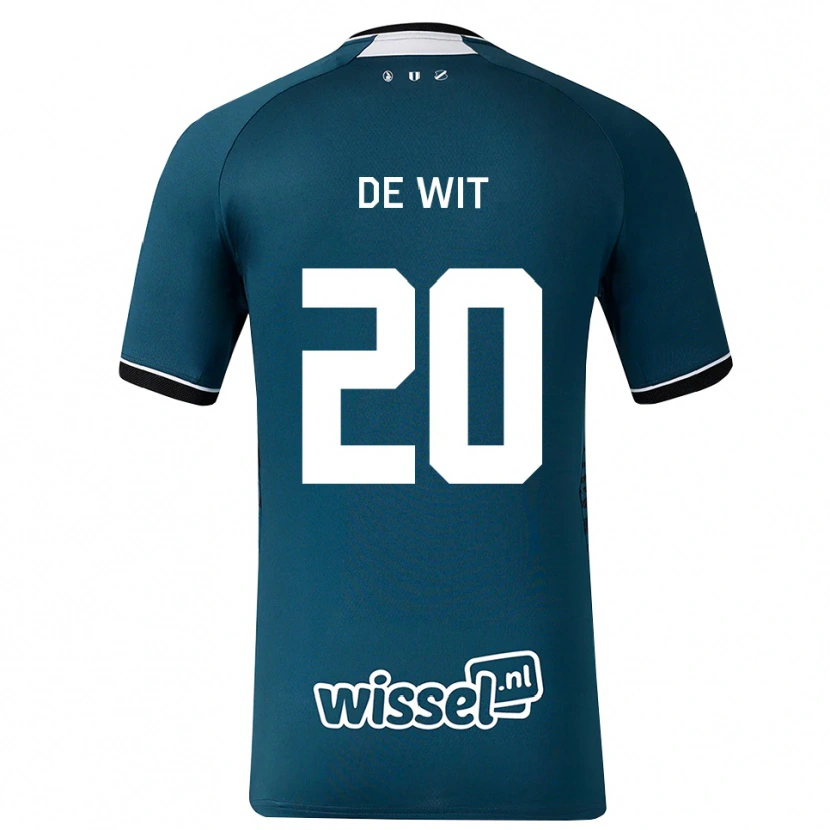 Danxen Homem Camisola Dani De Wit #20 Darkslategray Branco Alternativa 2026/27 Camisa Brasil