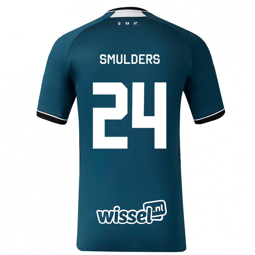 Danxen Homem Camisola Anniek Smulders #24 Darkslategray Branco Alternativa 2026/27 Camisa Brasil