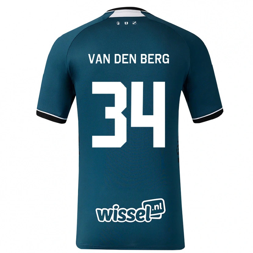 Danxen Homem Camisola Davy Van Den Berg #34 Darkslategray Branco Alternativa 2026/27 Camisa Brasil