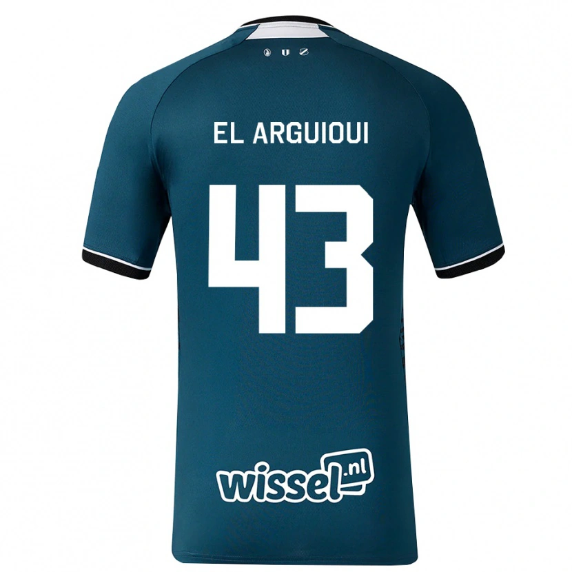 Danxen Homem Camisola Rafik El Arguioui #43 Darkslategray Branco Alternativa 2026/27 Camisa Brasil