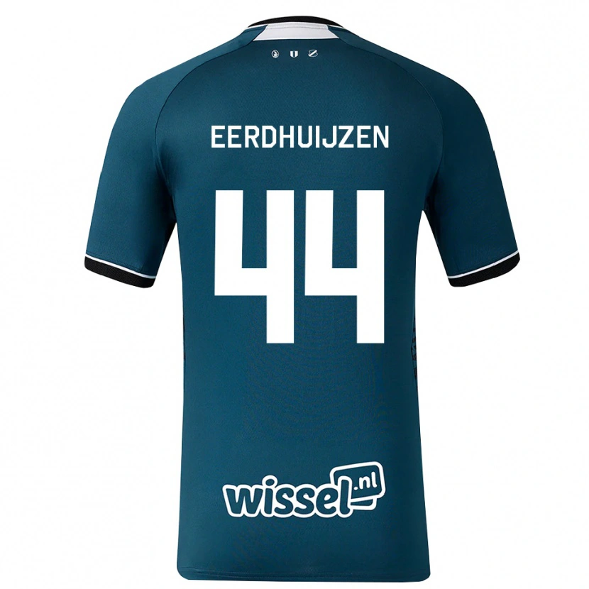 Danxen Homem Camisola Mike Eerdhuijzen #44 Darkslategray Branco Alternativa 2026/27 Camisa Brasil