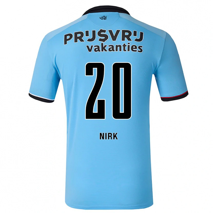 Danxen Homem Camisola Jeremiah Nirk #20 Deepskyblue Preto Vermelho Alternativa 2026/27 Camisa Brasil