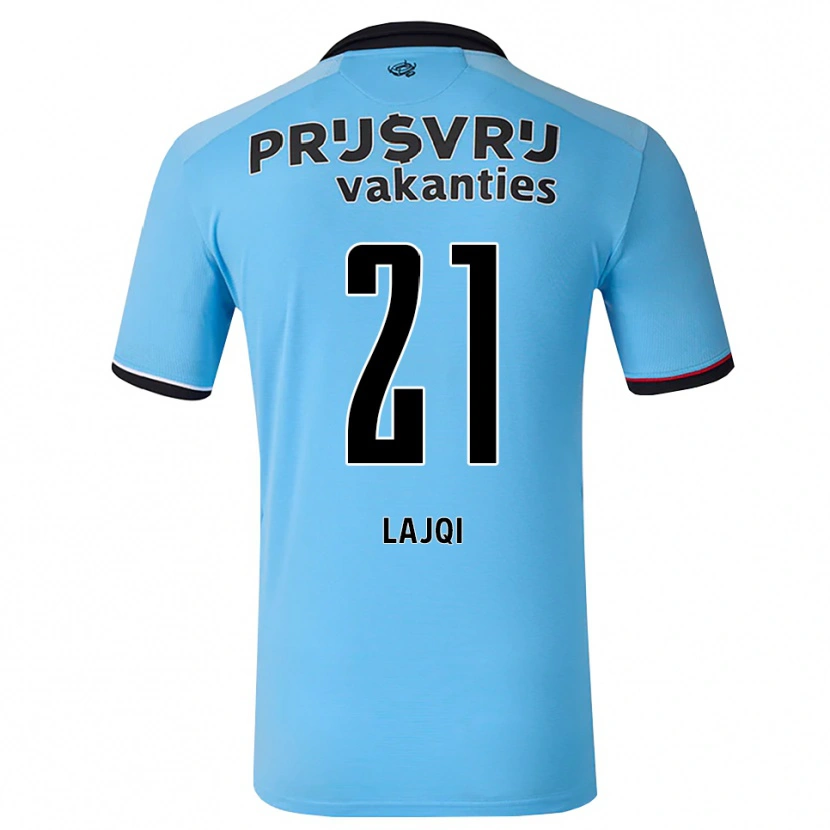 Danxen Homem Camisola Merlind Lajqi #21 Deepskyblue Preto Vermelho Alternativa 2026/27 Camisa Brasil