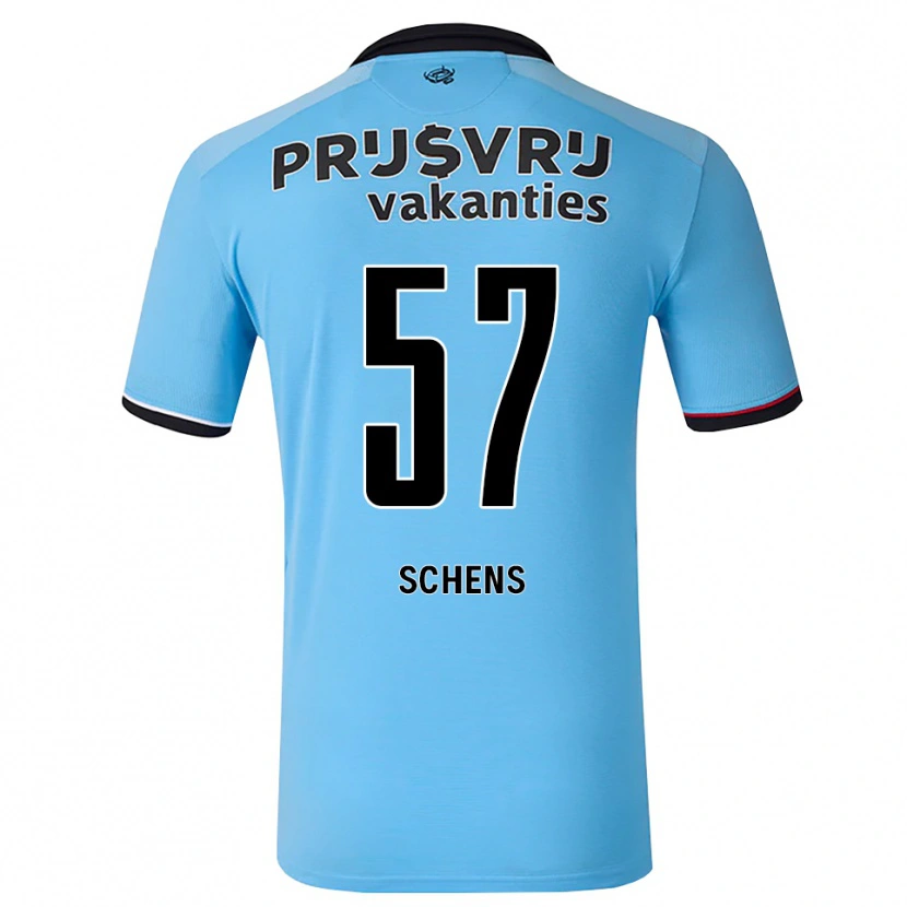 Danxen Homem Camisola Twan Schens #57 Deepskyblue Preto Vermelho Alternativa 2026/27 Camisa Brasil