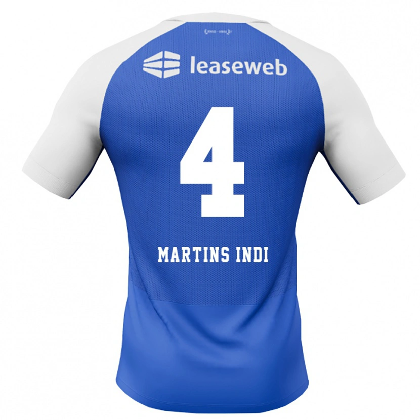 Danxen Homem Camisola Bruno Martins Indi #4 Dodgerblue Vermelho Branco Alternativa 2026/27 Camisa Brasil