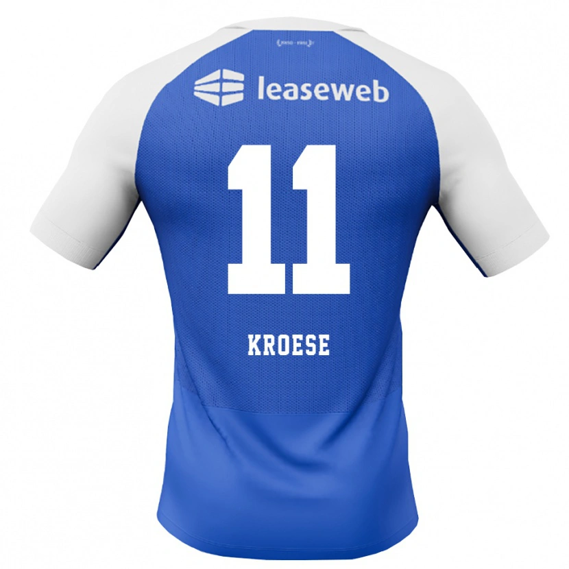 Danxen Homem Camisola Fieke Kroese #11 Dodgerblue Vermelho Branco Alternativa 2026/27 Camisa Brasil