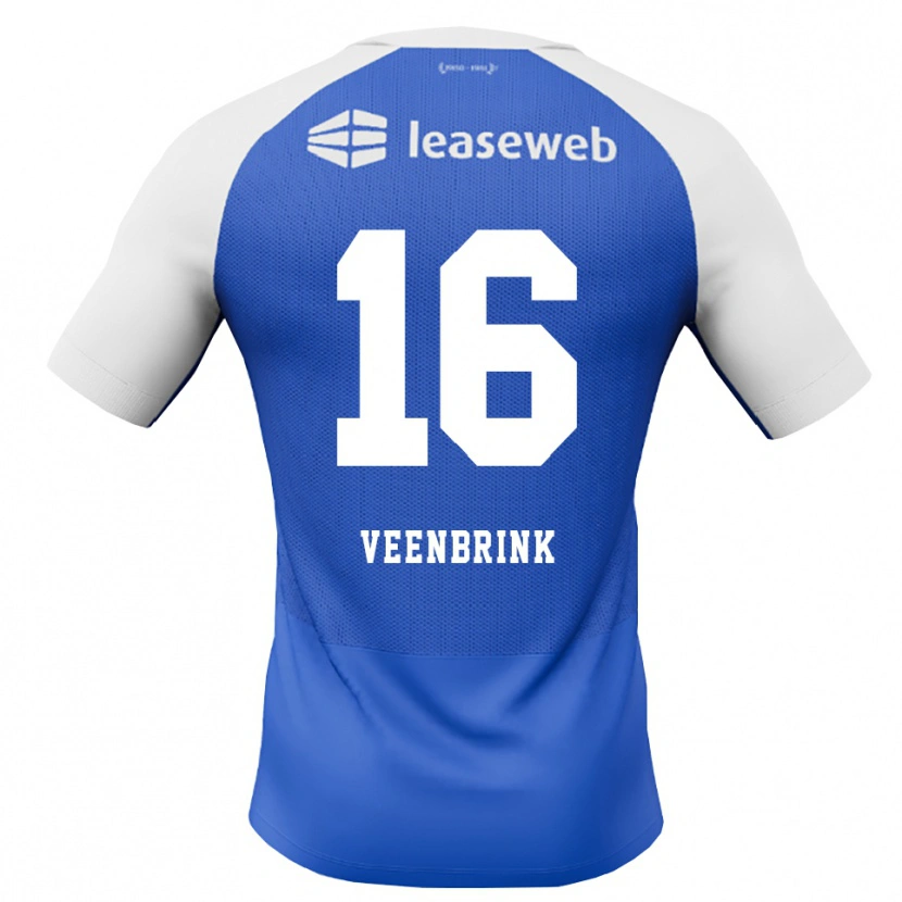Danxen Homem Camisola Jayden Veenbrink #16 Dodgerblue Vermelho Branco Alternativa 2026/27 Camisa Brasil