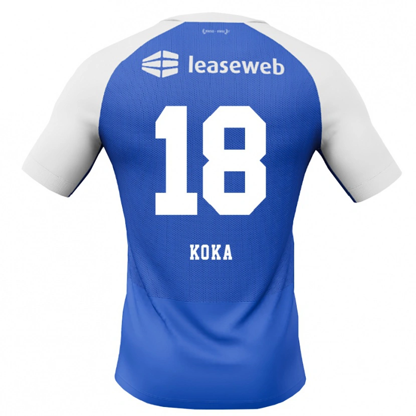Danxen Homem Camisola Nnamdi Koka #18 Dodgerblue Vermelho Branco Alternativa 2026/27 Camisa Brasil