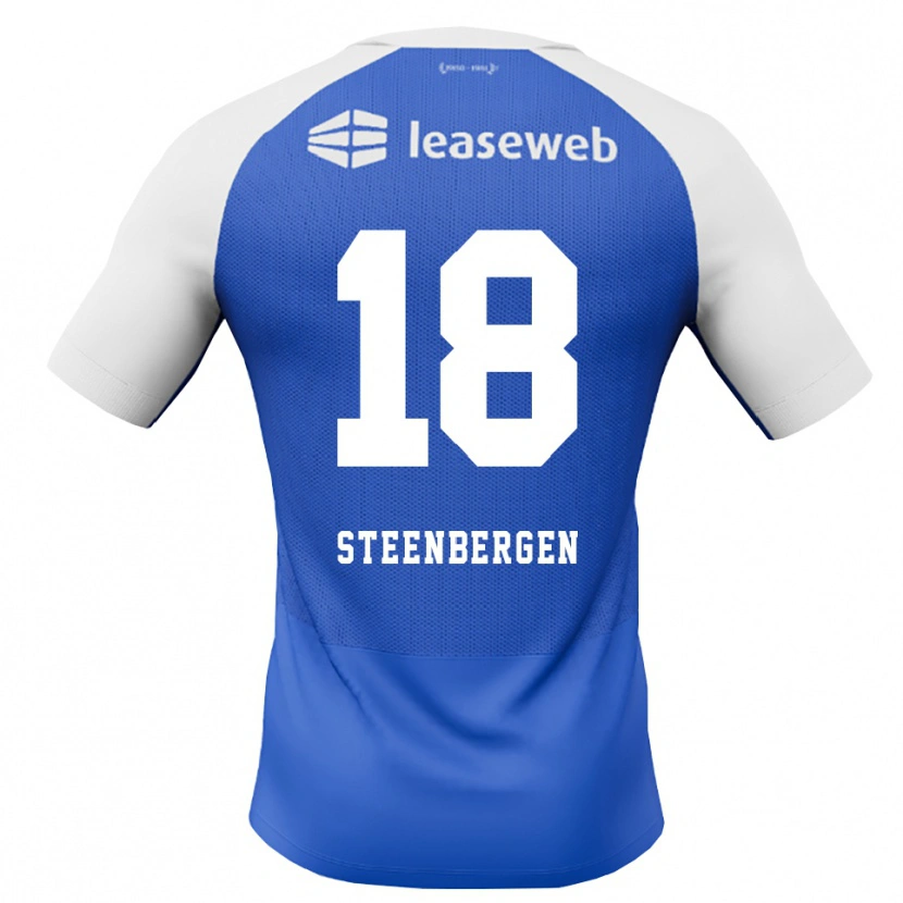 Danxen Homem Camisola Thom Steenbergen #18 Dodgerblue Vermelho Branco Alternativa 2026/27 Camisa Brasil