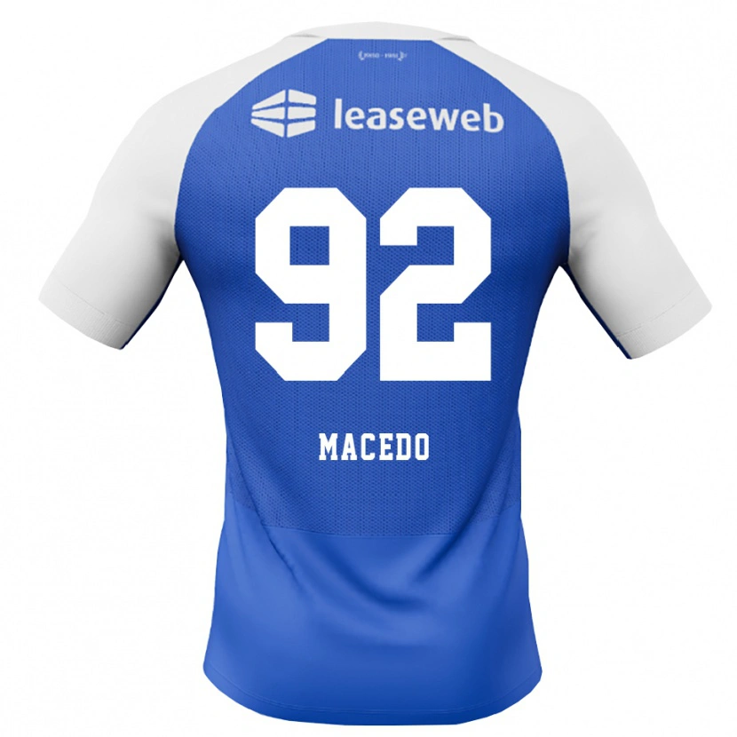 Danxen Homem Camisola Rodrigo Macedo #92 Dodgerblue Vermelho Branco Alternativa 2026/27 Camisa Brasil