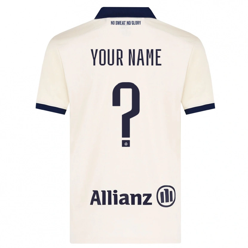 Danxen Homem Camisola Seu Nome #0 Beige Preto Alternativa 2026/27 Camisa Brasil
