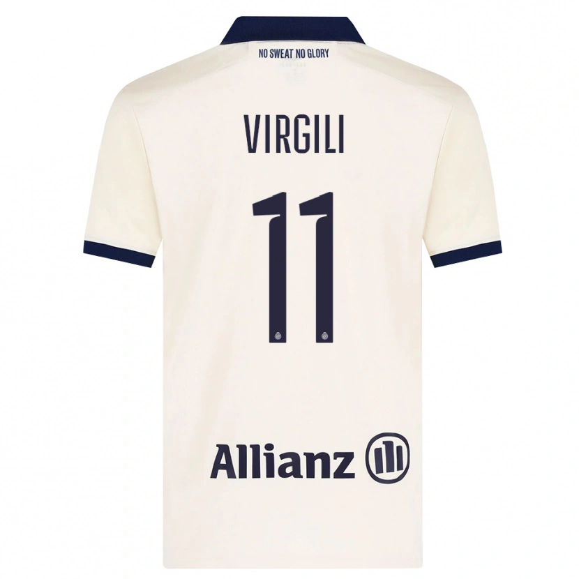 Danxen Homem Camisola Jan Virgili #11 Beige Preto Alternativa 2026/27 Camisa Brasil