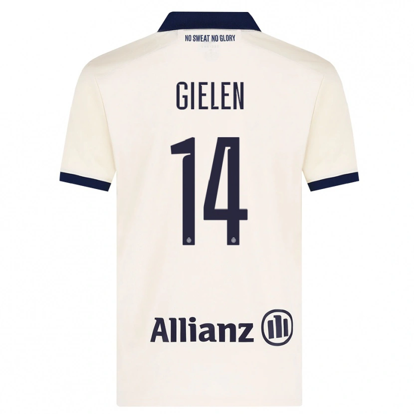 Danxen Homem Camisola Sterre Gielen #14 Beige Preto Alternativa 2026/27 Camisa Brasil