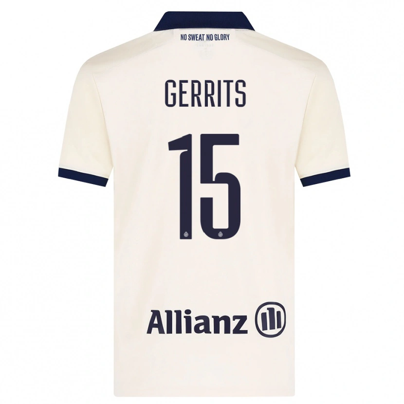 Danxen Homem Camisola Melanie Gerrits #15 Beige Preto Alternativa 2026/27 Camisa Brasil