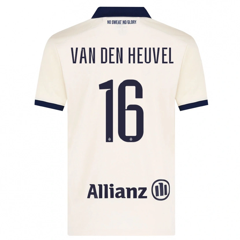Danxen Homem Camisola Dani Van Den Heuvel #16 Beige Preto Alternativa 2026/27 Camisa Brasil