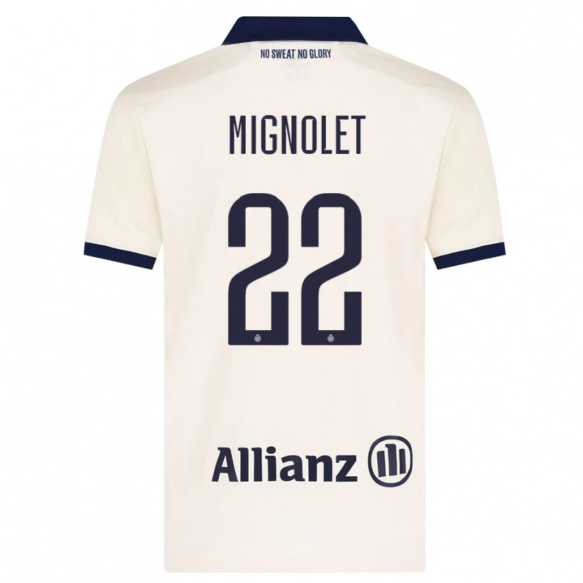 Danxen Homem Camisola Simon Mignolet #22 Beige Preto Alternativa 2026/27 Camisa Brasil