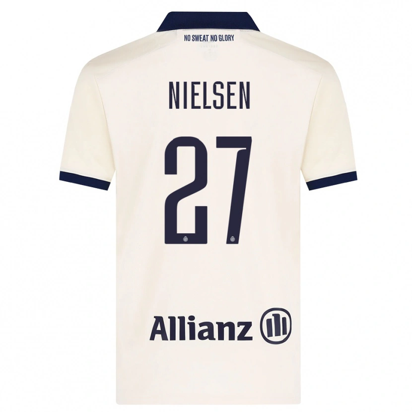 Danxen Homem Camisola Casper Nielsen #27 Beige Preto Alternativa 2026/27 Camisa Brasil