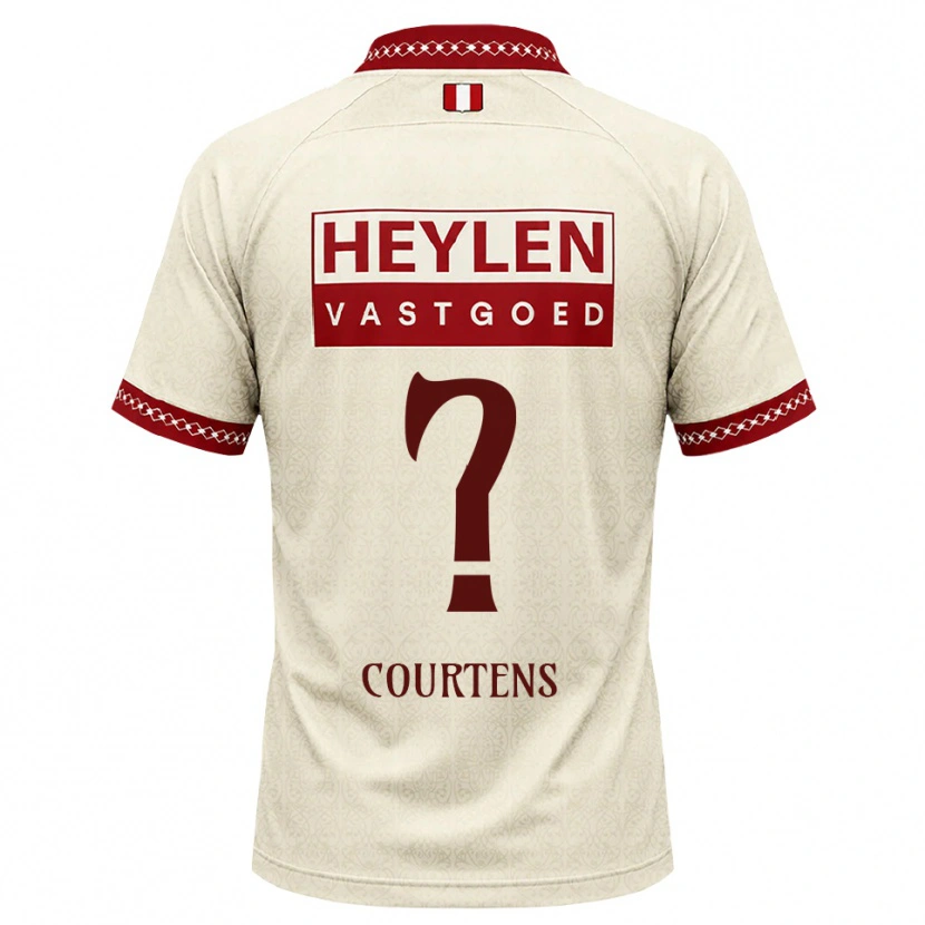 Danxen Homem Camisola Nolhan Courtens #0 Beige Vermelho Alternativa 2026/27 Camisa Brasil