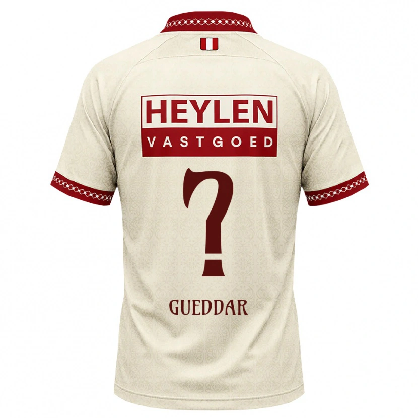 Danxen Homem Camisola Zakaria Gueddar #0 Beige Vermelho Alternativa 2026/27 Camisa Brasil