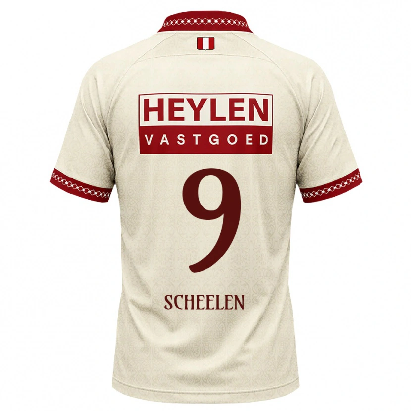 Danxen Homem Camisola Thijme Scheelen #9 Beige Vermelho Alternativa 2026/27 Camisa Brasil