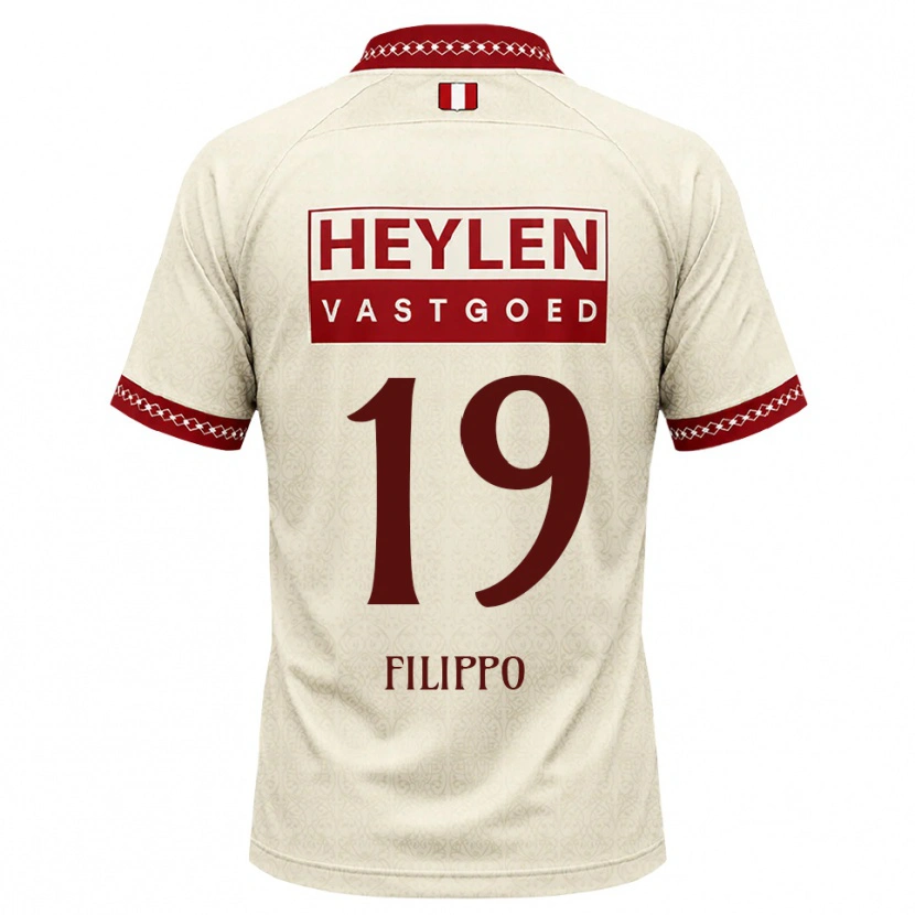 Danxen Homem Camisola Niels Filippo #19 Beige Vermelho Alternativa 2026/27 Camisa Brasil