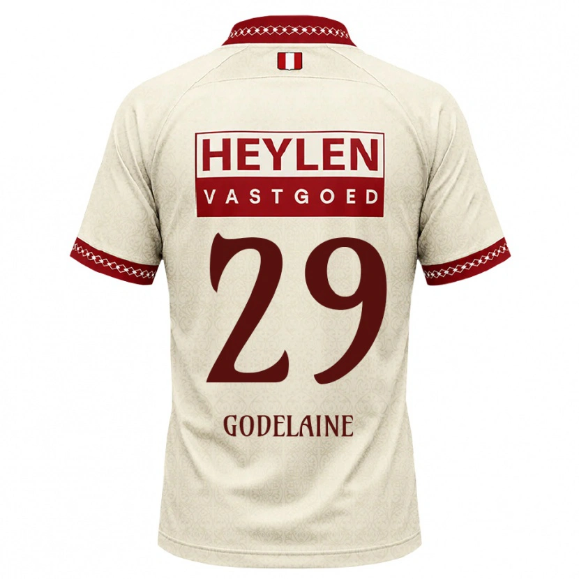 Danxen Homem Camisola Jeff Godelaine #29 Beige Vermelho Alternativa 2026/27 Camisa Brasil